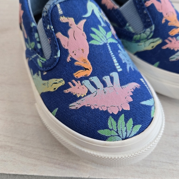 NWT Old Navy Dinosaur Toddler Slip On Canvas Sneakers Casual Shoes - Picture 4 of 10